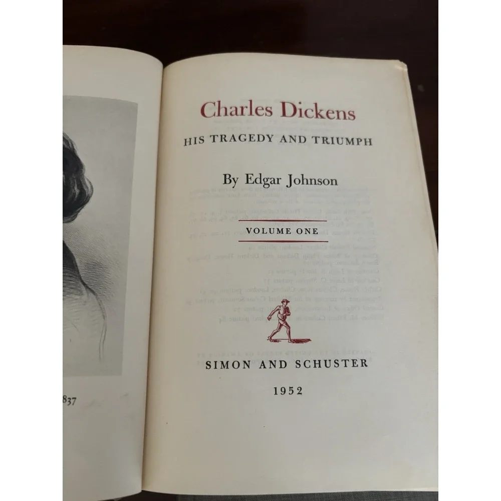 Vintage 1952 Charles Dickens His Tragedy and Triumph 2 Volumes by Johnson
